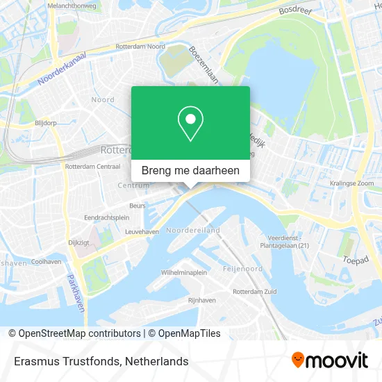 Erasmus Trustfonds kaart