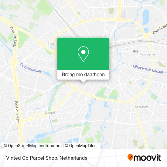 Vinted Go Parcel Shop kaart