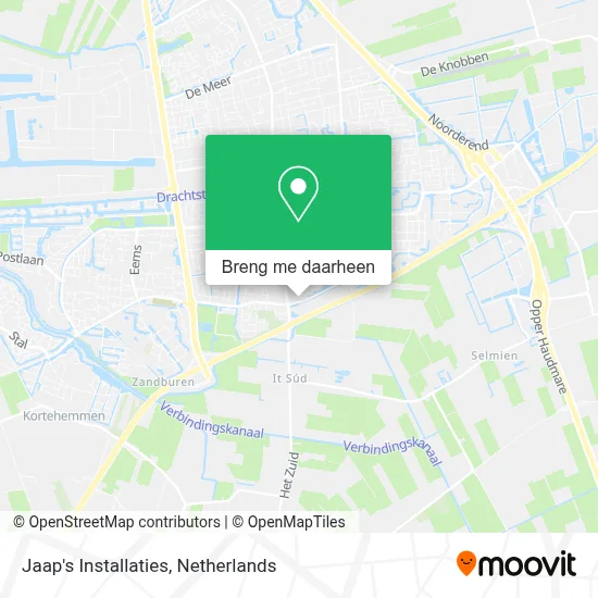 Jaap's Installaties kaart