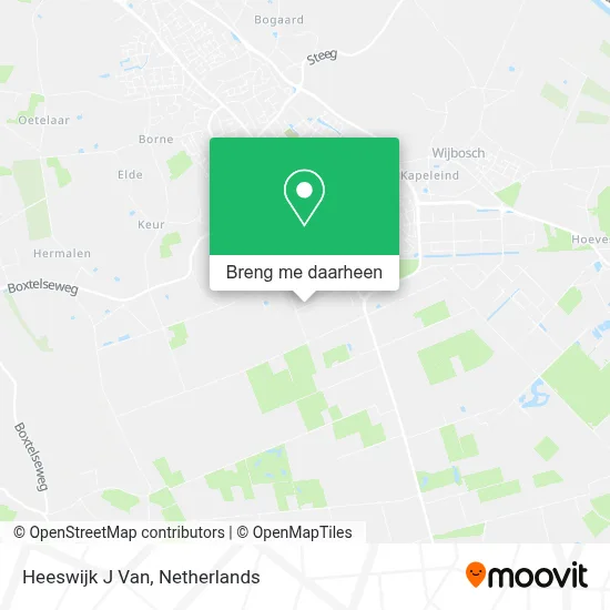 Heeswijk J Van kaart