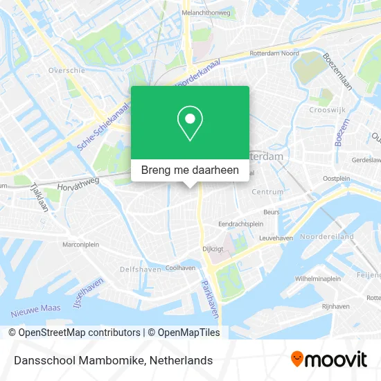 Dansschool Mambomike kaart