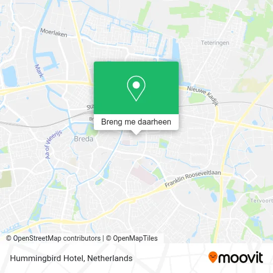 Hummingbird Hotel kaart