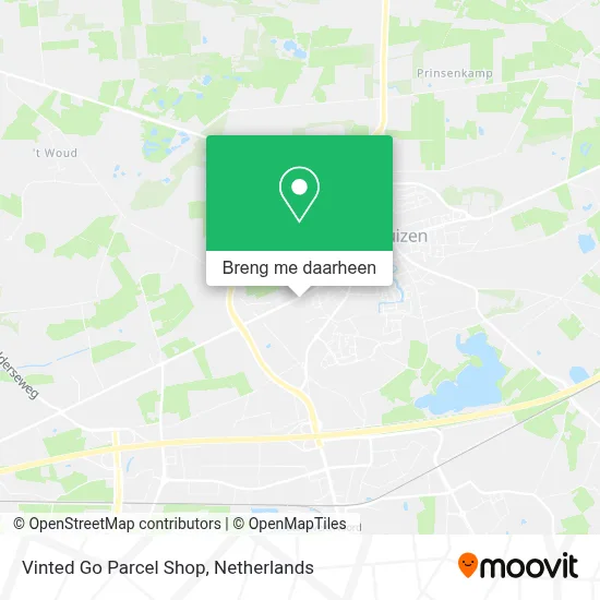 Vinted Go Parcel Shop kaart
