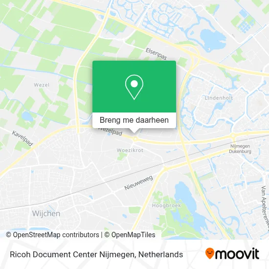 Ricoh Document Center Nijmegen kaart