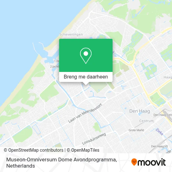 Museon-Omniversum Dome Avondprogramma kaart