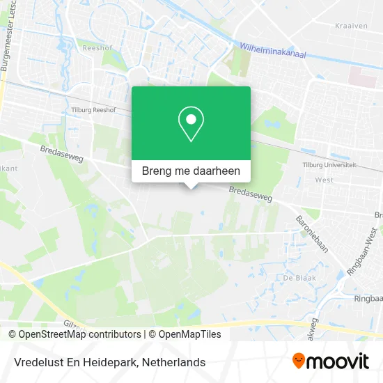 Vredelust En Heidepark kaart