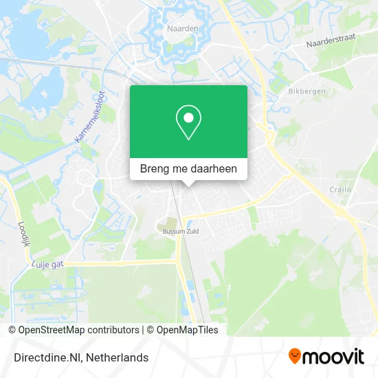 Directdine.Nl kaart