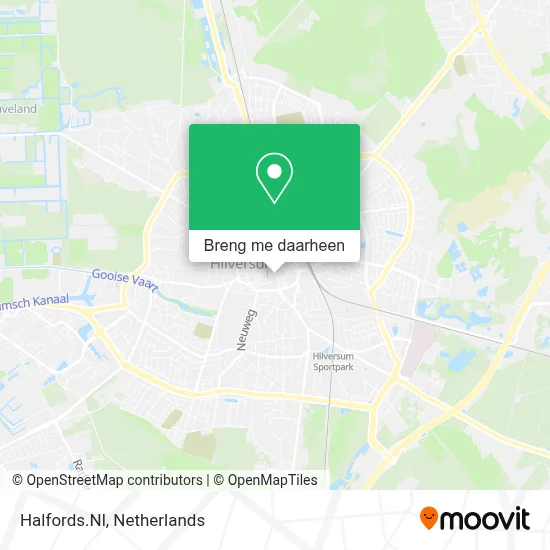 Halfords.Nl kaart