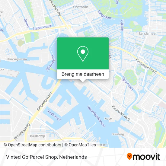 Vinted Go Parcel Shop kaart
