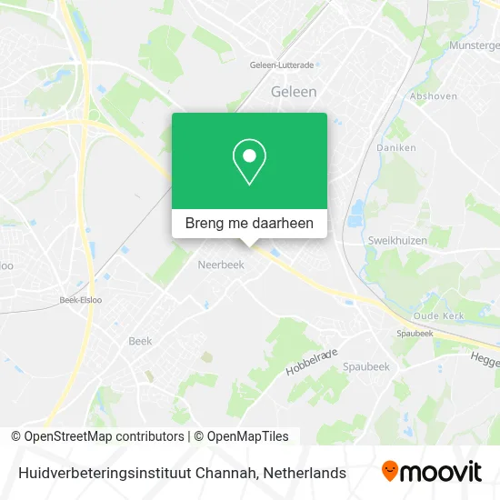 Huidverbeteringsinstituut Channah kaart