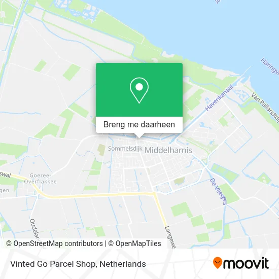 Vinted Go Parcel Shop kaart