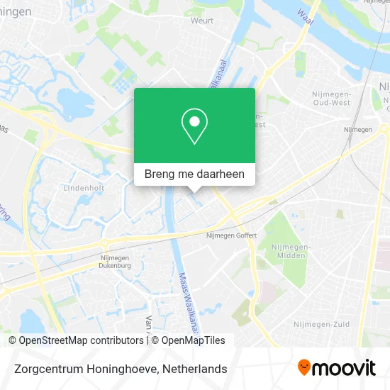 Zorgcentrum Honinghoeve kaart