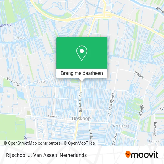 Rijschool J. Van Asselt kaart