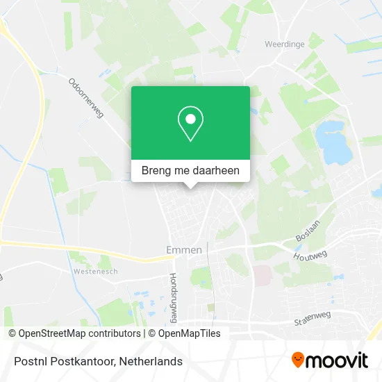 Postnl Postkantoor kaart