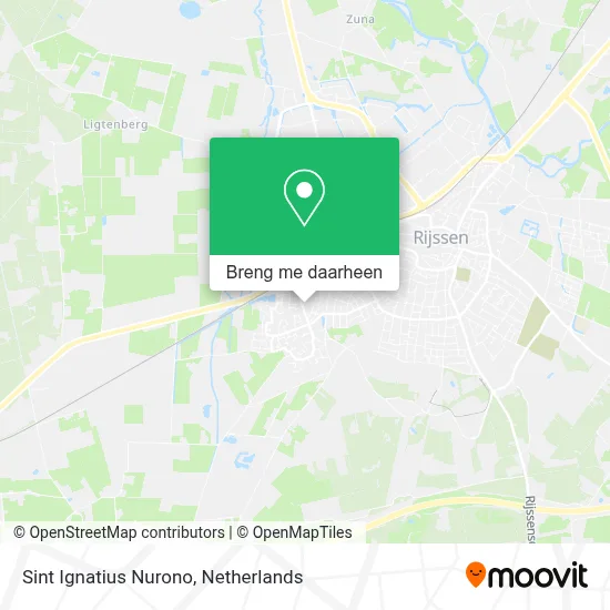 Sint Ignatius Nurono kaart