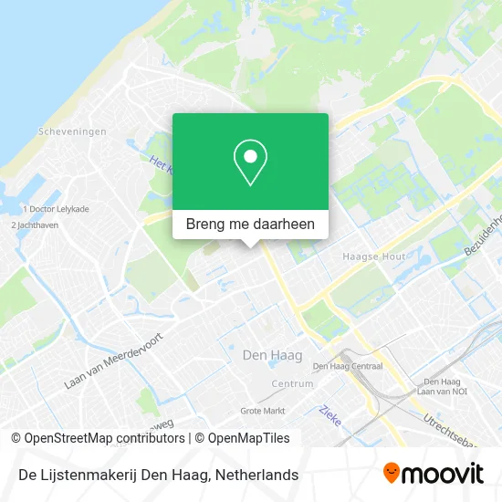 De Lijstenmakerij Den Haag kaart