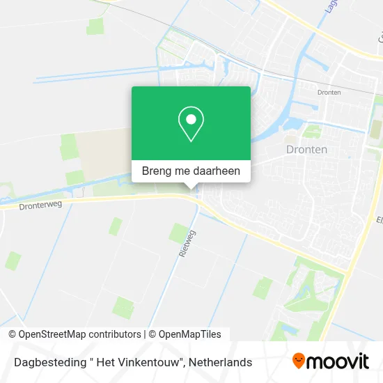 Dagbesteding " Het Vinkentouw" kaart