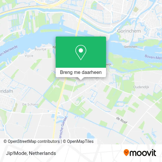 Jip!Mode kaart