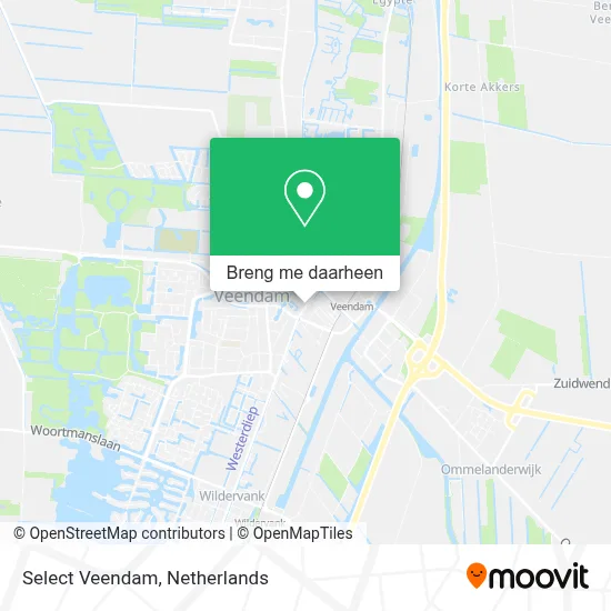 Select Veendam kaart