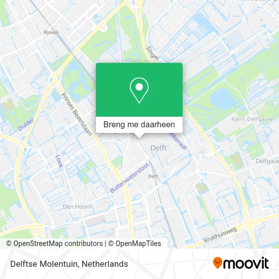 Delftse Molentuin kaart