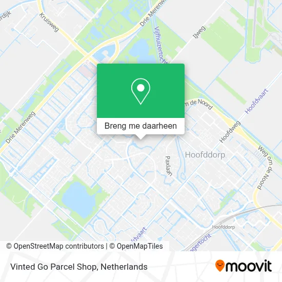 Vinted Go Parcel Shop kaart