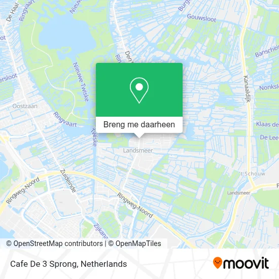 Cafe De 3 Sprong kaart