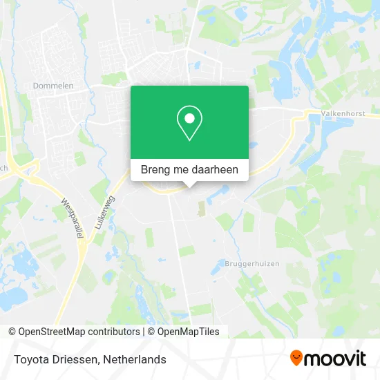 Toyota Driessen kaart