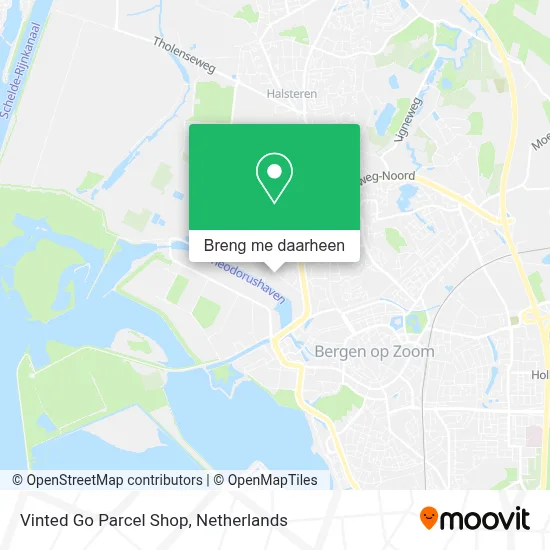 Vinted Go Parcel Shop kaart