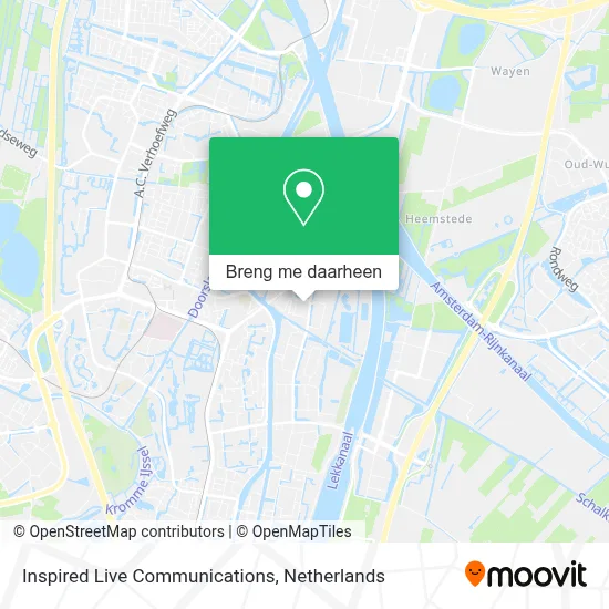 Inspired Live Communications kaart