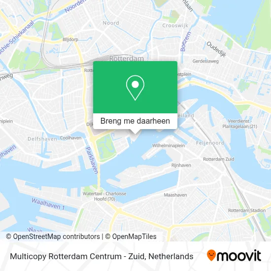 Multicopy Rotterdam Centrum - Zuid kaart
