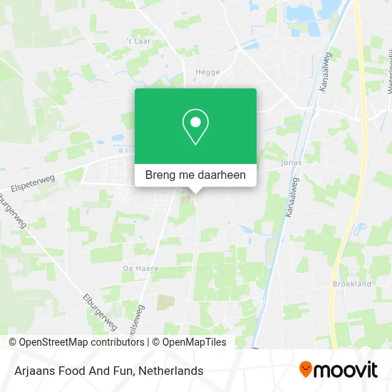Arjaans Food And Fun kaart