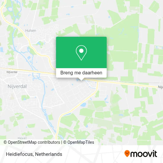 Heidiefocus kaart