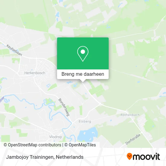 Jambojoy Trainingen kaart