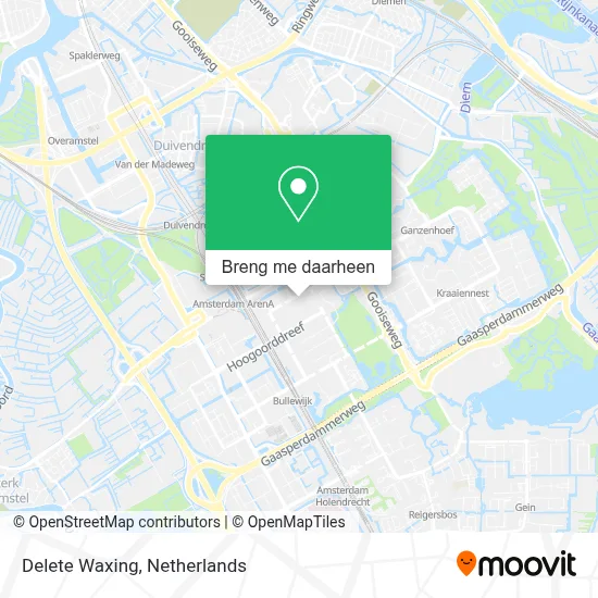 Delete Waxing kaart