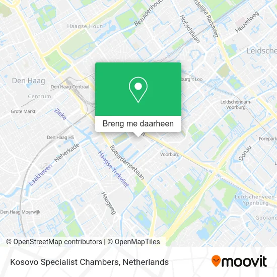 Kosovo Specialist Chambers kaart