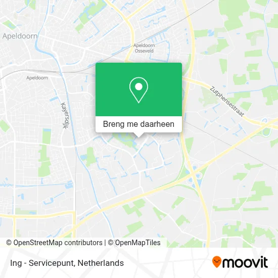 Ing - Servicepunt kaart