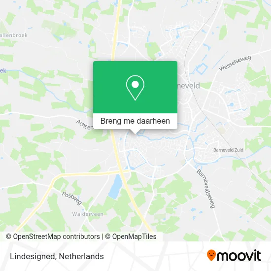 Lindesigned kaart