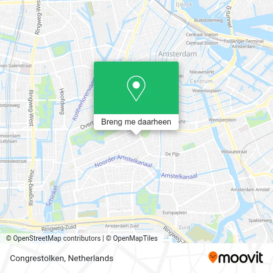 Congrestolken kaart