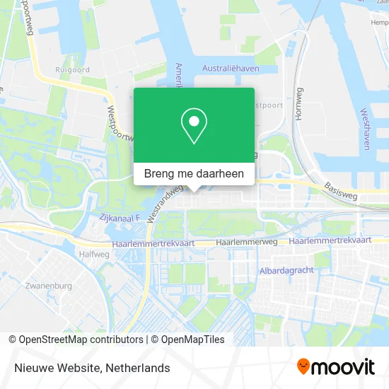 Nieuwe Website kaart