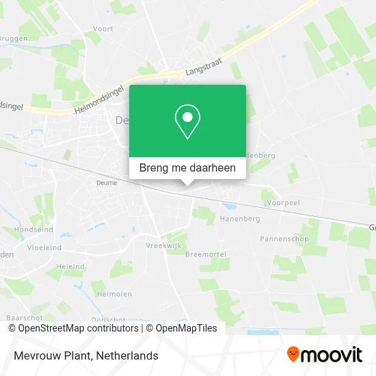 Mevrouw Plant kaart