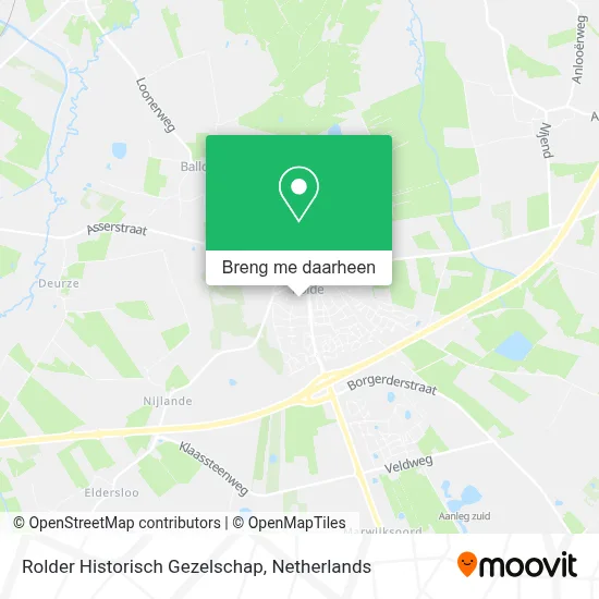 Rolder Historisch Gezelschap kaart