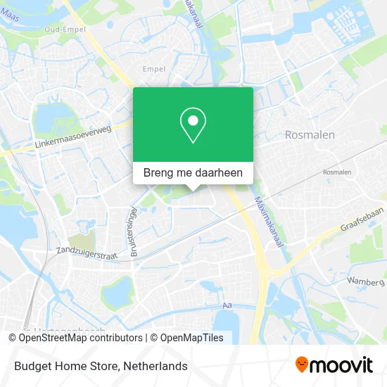 Budget Home Store kaart
