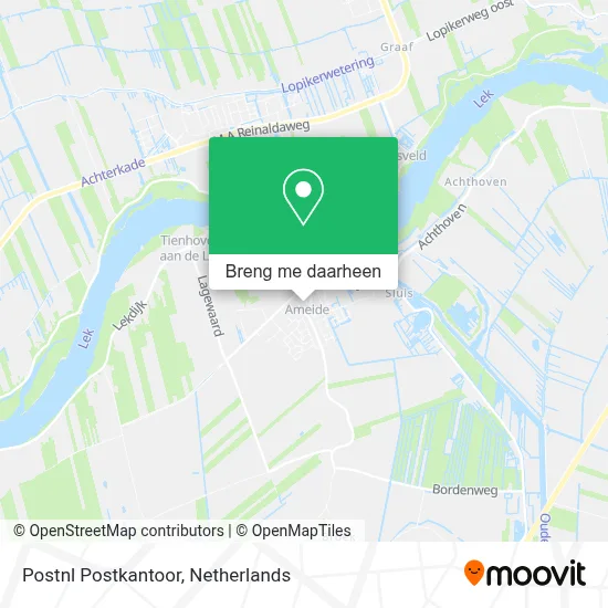 Postnl Postkantoor kaart