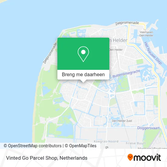 Vinted Go Parcel Shop kaart