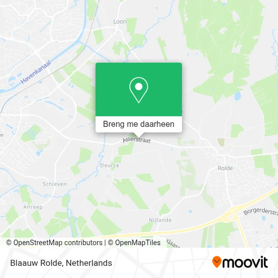 Blaauw Rolde kaart