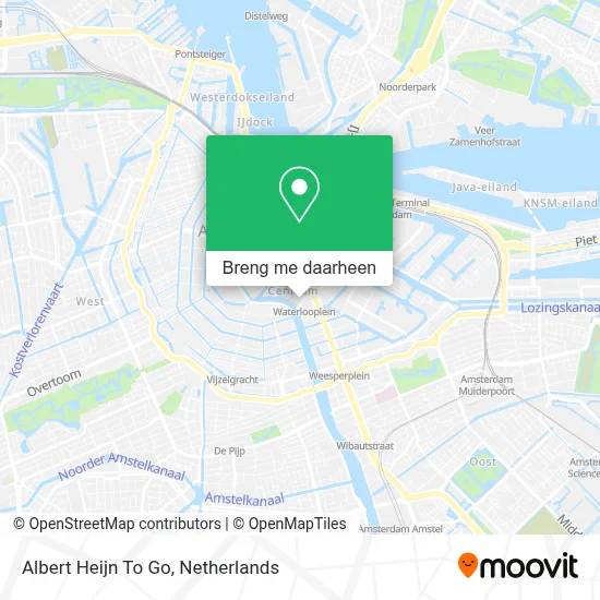 Albert Heijn To Go kaart