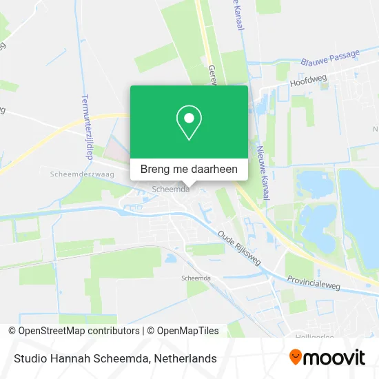 Studio Hannah Scheemda kaart
