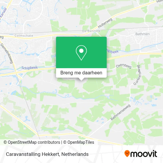 Caravanstalling Hekkert kaart