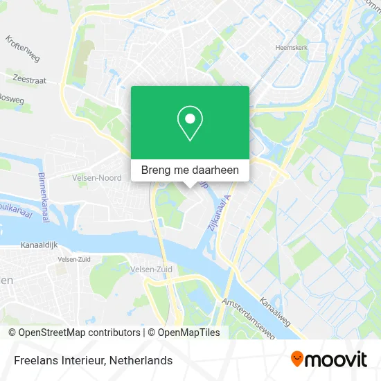 Freelans Interieur kaart