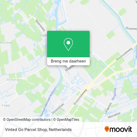Vinted Go Parcel Shop kaart